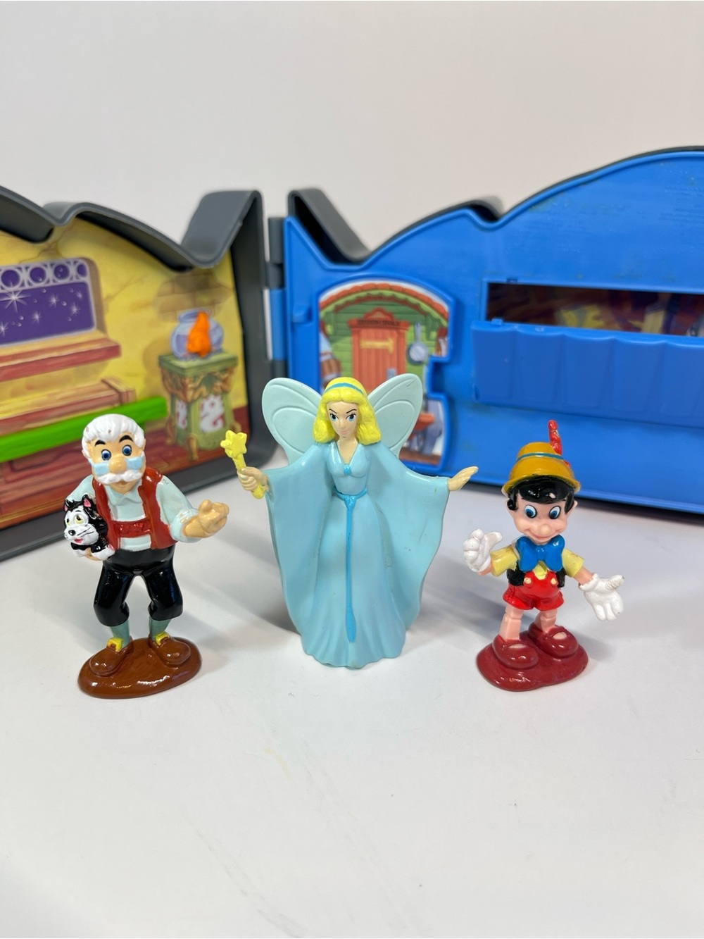 Vintage 1992 Disney Pinocchio Once Upon A Time Whale Playset Mattel Figures Toy